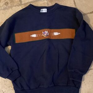 VTG-DUNBROOKE embroidered crewneck sweatshirt-SZ M